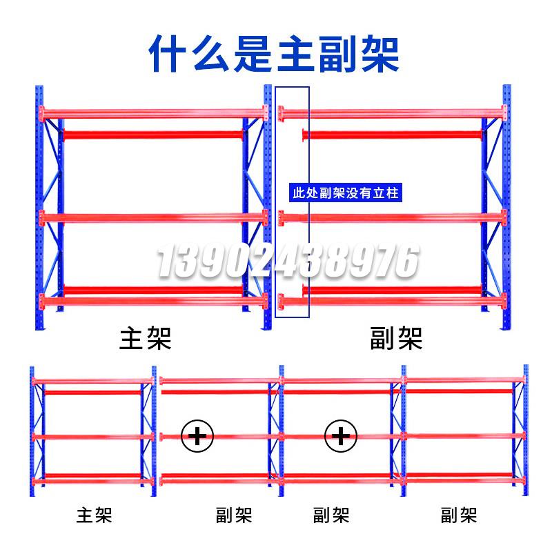 仓库重型货架2吨横梁式托盘每层载重1吨高位库房多层卡板仓储货架 - 图2