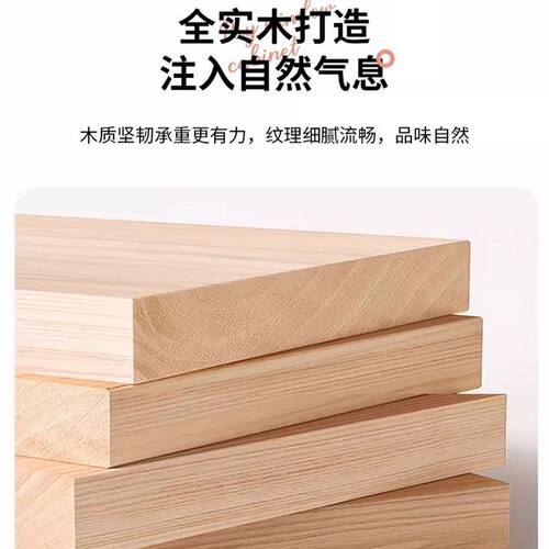 实木飘窗柜家用置物架地柜落地矮柜日式书柜单层收纳柜储物格子柜 - 图2