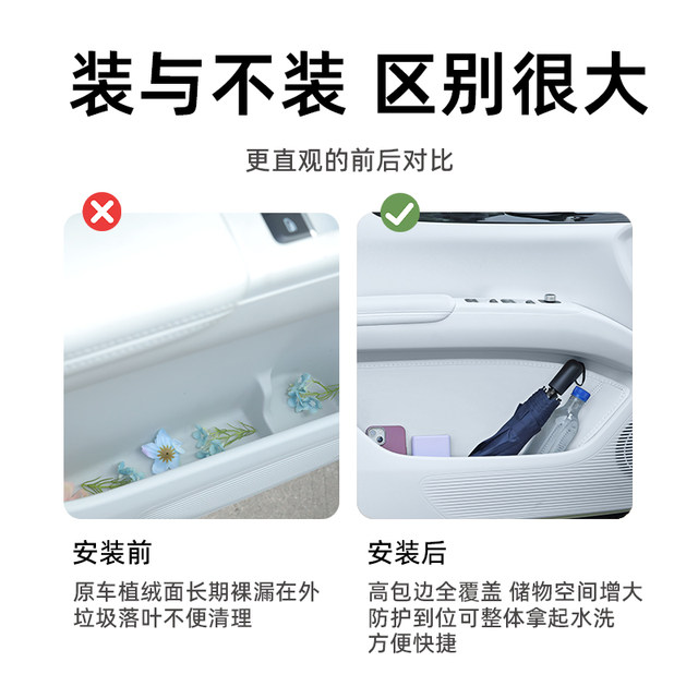 Fully enclosed door storage box