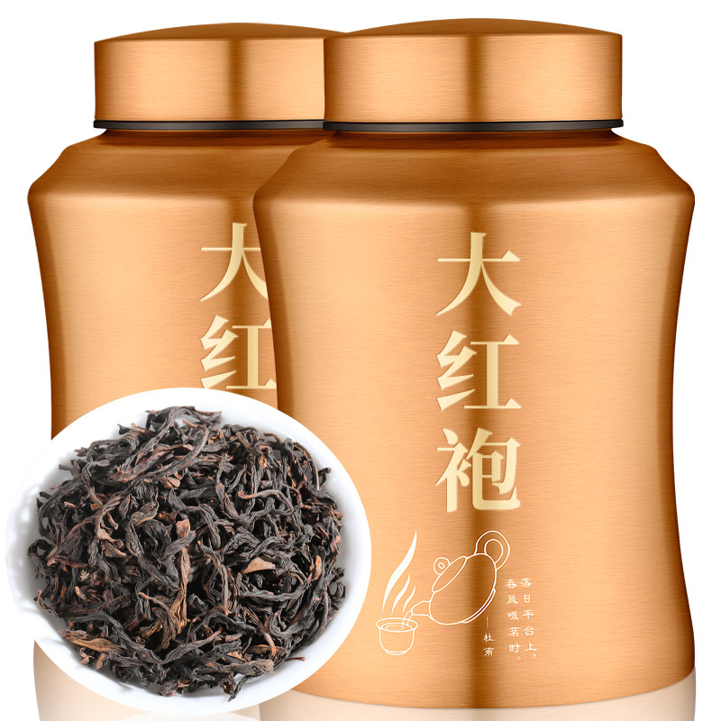 正宗老枞大红袍茶叶特级果香味桂皮香水仙乌龙茶散装罐装500g送礼_虎窝淘