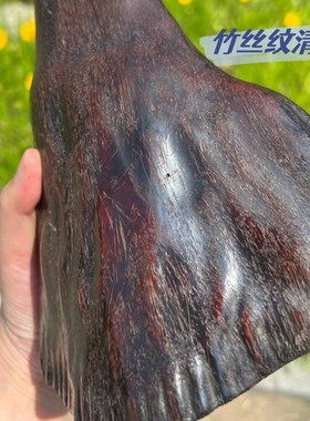 鱼子纹披毛犀角纹路清晰摆件把玩
