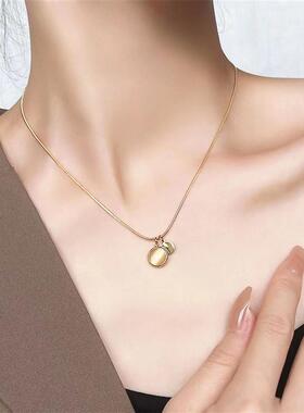 日本MUMI官方优雅有型~猫眼石项炼2025年新款毛衣炼 炼 轻奢设计