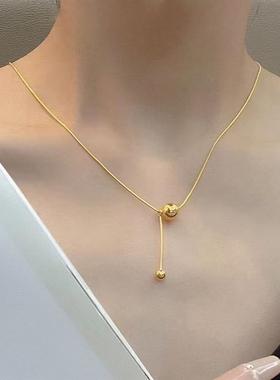 日本MUMI18k金色韩式ins小众设计不掉色有求必应项炼女轻奢个性气