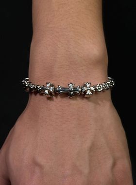 ONEPART设计师款CH十字花手链