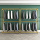 Mr. Tie's wedding dress golden double-layer display stand floor-standing