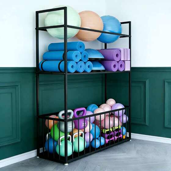 Foam roller large ball multi-layer yoga storage rack