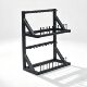 Desktop table tennis racket display storage rack black