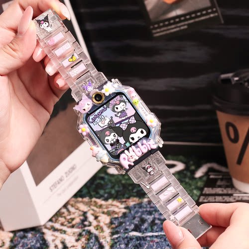 适用小天才手表z12表带 z11/z10/z9磁吸闪扣腕带新款z8a/z7/Z6pro保护套d2a/d3立体防摔壳q2a/D5儿童手表配件 - 图0