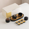 Miaoyan Business Tea Set Gift Set Home Living Room Simple Ceramic Dry Tea Plate Light Luxury Small Set Spot