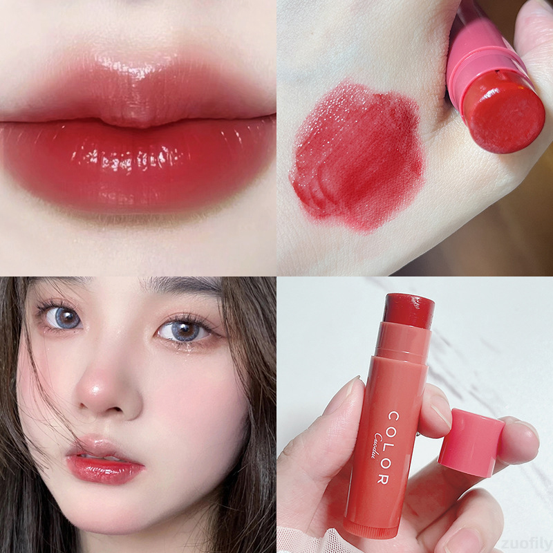 Japanese Lipstick with Simple Design Hydrating Lip Balm Colo - 图0