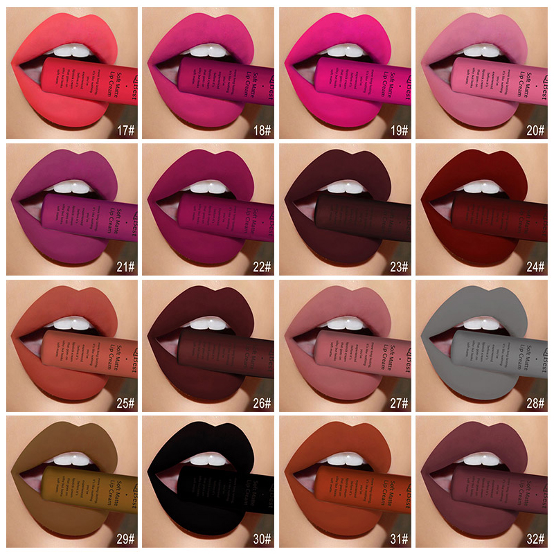 New 34 Colors Waterproof Matte Nude Lipstick Liptint Pigment - 图3