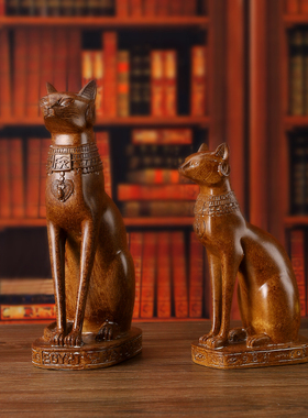 埃及招财猫艺术摆件树脂雕塑模型