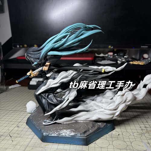 鬼灭之刃简刻gk霞柱时透无一郎手办九柱模型动漫摆件周边生日礼物 - 图0