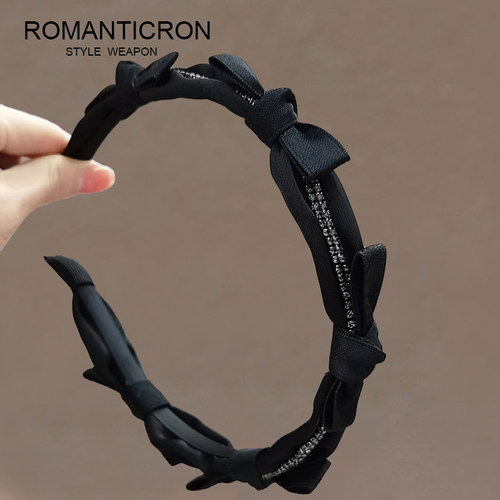 发卡发箍头饰网红2024新款森系仙美蝴蝶结高端刘海头箍短发发捆 - 图1