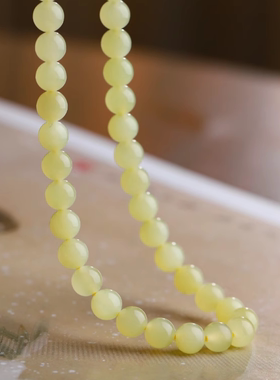 美域圆珠项链手链和田玉天然