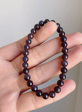 帝王紫浓紫圆珠单圈手链保真证书