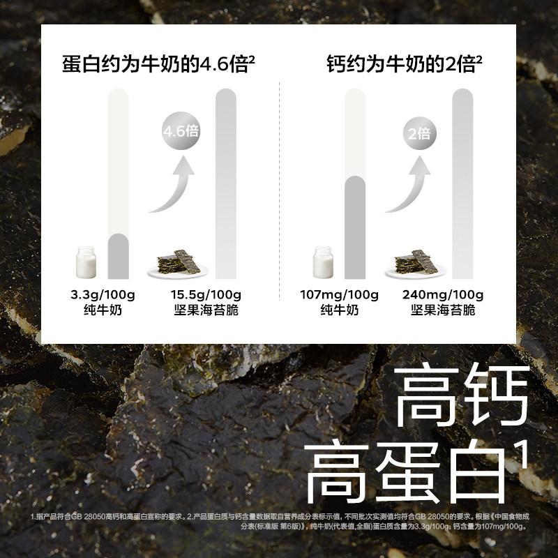 babycare光合星球夹心坚果海苔脆儿童紫菜片健康无添加白砂糖零食