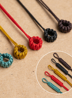 手工编织拉环线圈绕线绳头