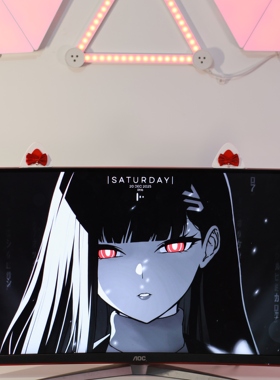 圣诞猫耳蝴蝶结铃铛机箱摆件