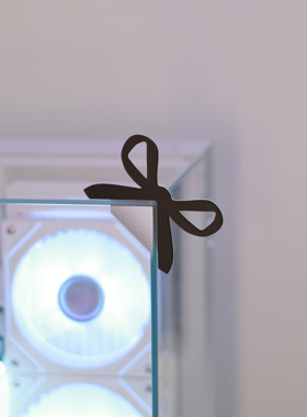 网红可爱蝴蝶结电竞房装饰摆件