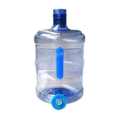 7.5升加厚纯净水桶带手把矿泉水桶家用饮水桶户外储水桶塑料桶 - 图0