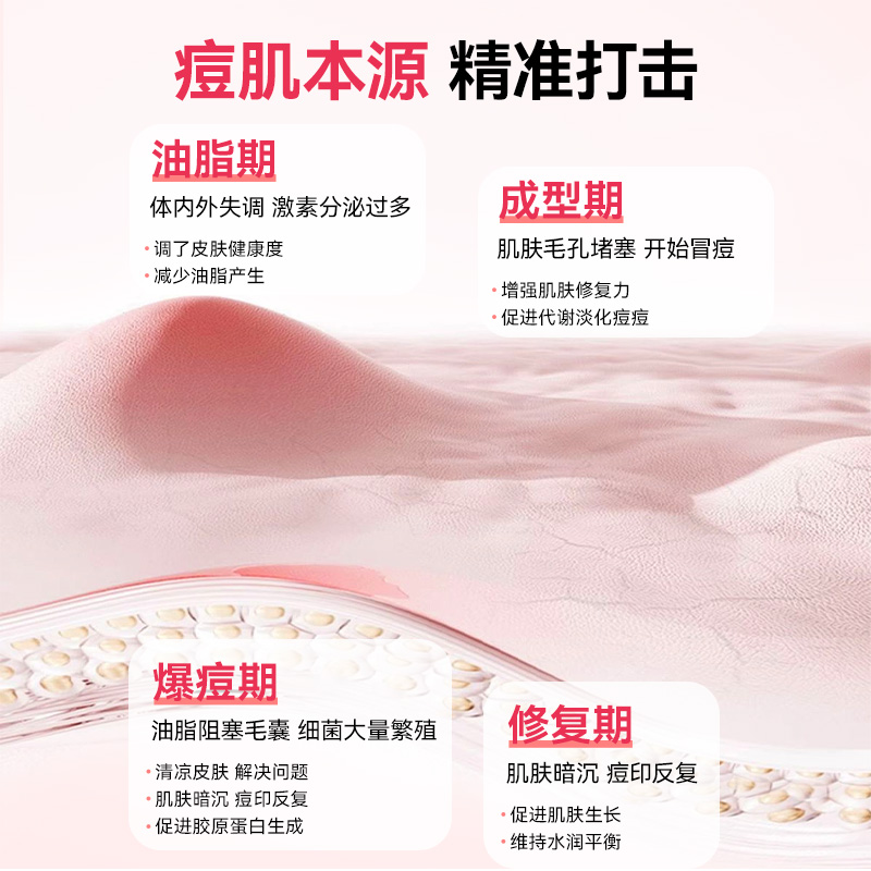 herbsofgold皮肤清洁片维生素B族b6金盏花祛淡痘片和丽康 60片*1