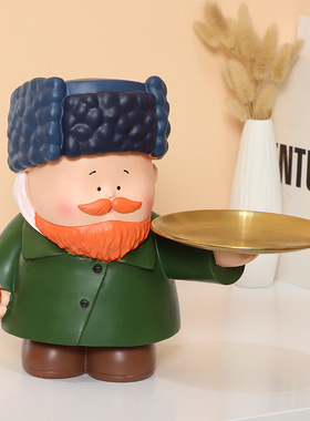 大艺术家梵高家居收纳摆件办公室桌面客厅玄关钥匙创意家居摆件