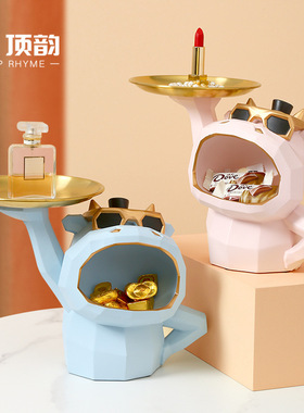 玄关牛门口放钥匙的收纳摆件家居饰品客厅装饰入户进门电视柜