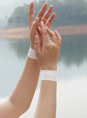 女士蕾丝护腕薄款弹力短袖套