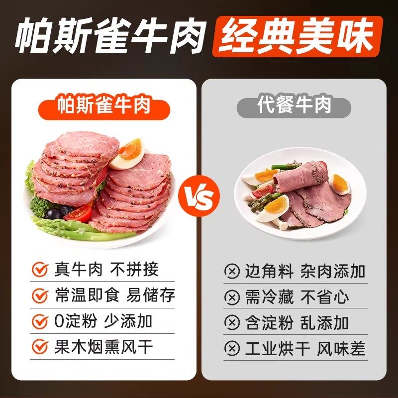 帕斯雀牛肉片开袋即食酱卤牛肉减0低脂肥速食早餐代餐健身主食品,淘宝优惠券,粉丝福利购,淘宝优惠卷