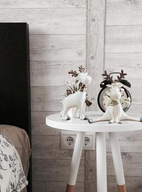 ins创意树脂鹿小摆件儿童房间桌面可爱装饰品蛋糕店隔板个性摆饰