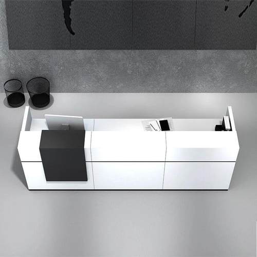 办公家具前台桌接待台 办公桌服装店收银吧台简约现代咨询台 包邮 - 图2