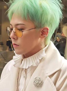 2025新款太阳眼镜权志龙同款黄色眼镜高级感飞行员太阳眼镜抗UV