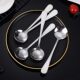 Stainless steel spoon large long handle spoon adult children's soup spoon eating spoon watermelon spoon spoon household use