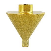 Diamond chamfering machine tile marble Instone punching hole-in-hole drill stone pore-hole-shaped umbrella-type grinding)