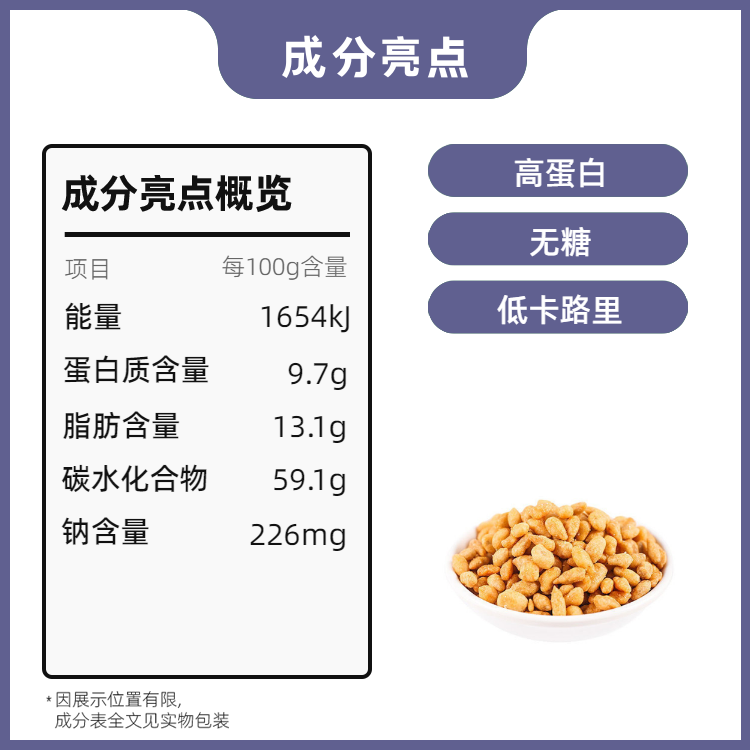 【1包1毛】多味花生豆蟹黄酒鬼花生米下酒菜零食休闲小包独立包装 - 图3