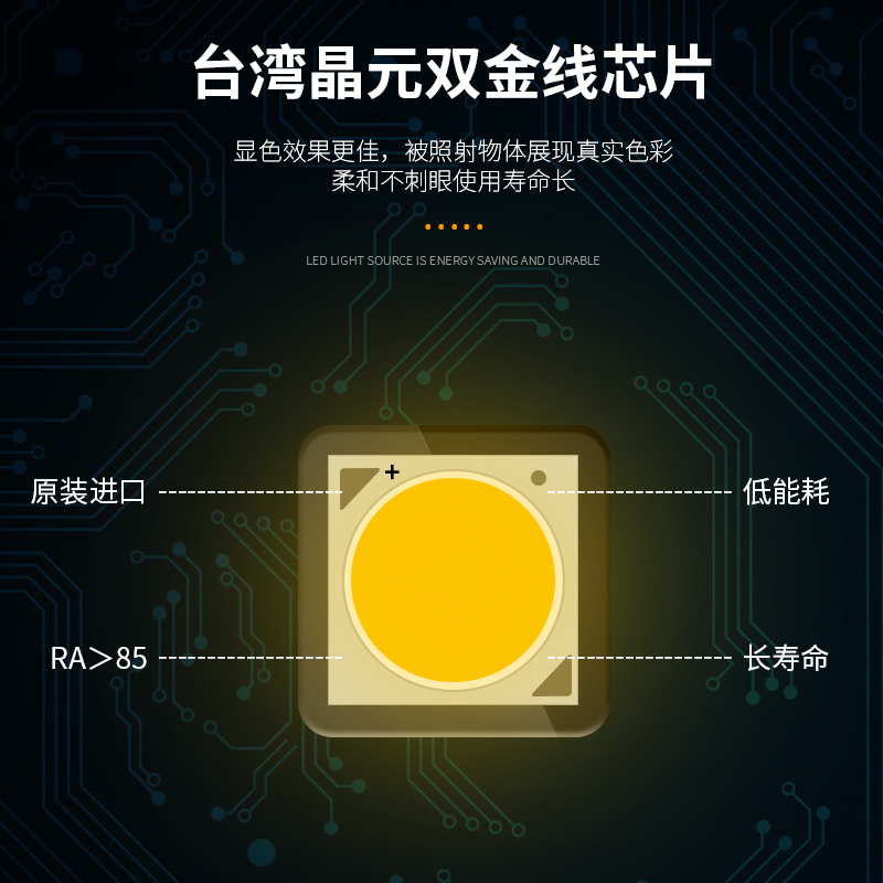 轻奢金边led筒灯2.5寸3W7w7.5cm开孔7 8 9公分嵌入式家用客厅洞灯-图2