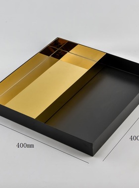 现代新中式托盘收纳罩子摆件