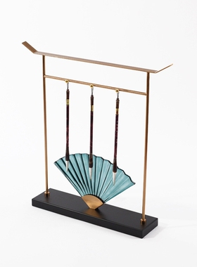 书房桌面摆件玄关扇形售楼处展厅