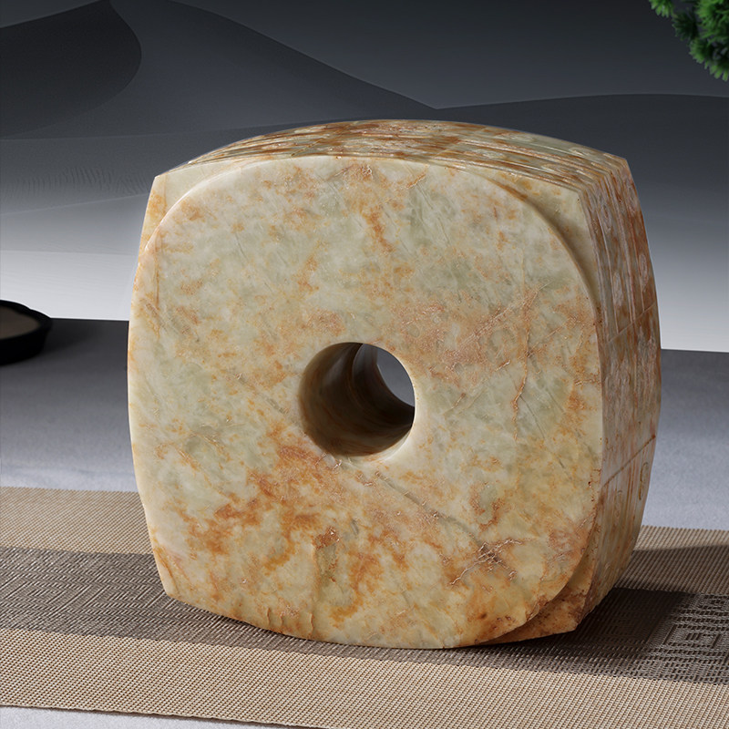 良渚博物院玉琮玉器玉钺雕刻文物桌面摆件工艺品送长辈送领导礼物