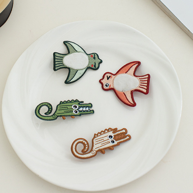 良渚博物院 良渚文化发夹女新款后脑勺前额头饰刺绣开学季送礼