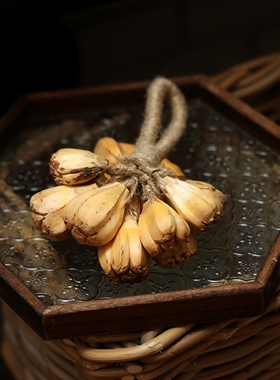 森系自然丰收季手工草编装饰挂件