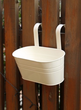 彩色彩色田园风铁艺壁挂花盆花盆