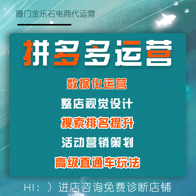 多多店铺代运营网店托管电商优化直通车推广拼D多多整店代营运 - 图0