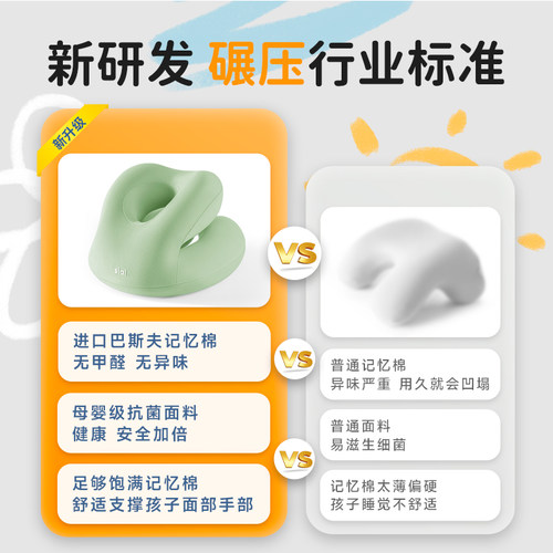 午睡枕小学生趴睡枕儿童午休枕头教室桌上睡觉午睡神器趴趴枕抱枕 - 图0