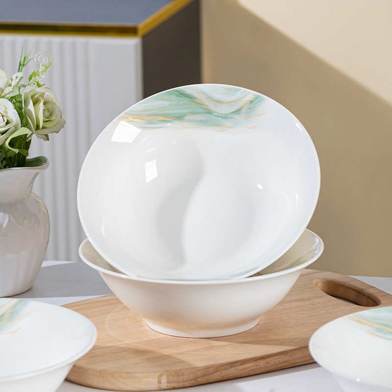 陶瓷餐具斗碗陶瓷斗笠餐具面碗家用饭碗碗面面馆菜碗专用汤碗早餐