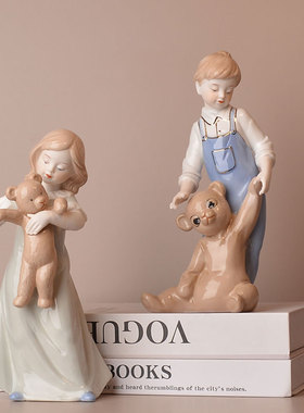 陶瓷娃娃圣诞节结婚生日礼物礼品现代创意可爱简约装设品摆件家居