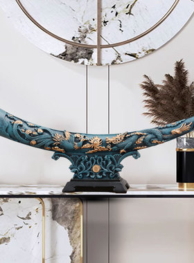 树脂祝福中式玄关客厅