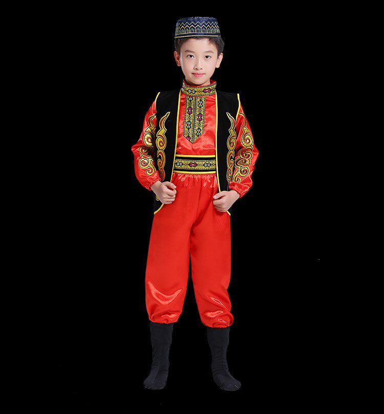 新疆舞蹈儿童小小古丽维吾尔族幸福 德君妍民族服装/舞台装