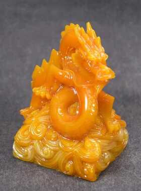 可定制龙凤印送底座家居吉祥摆件